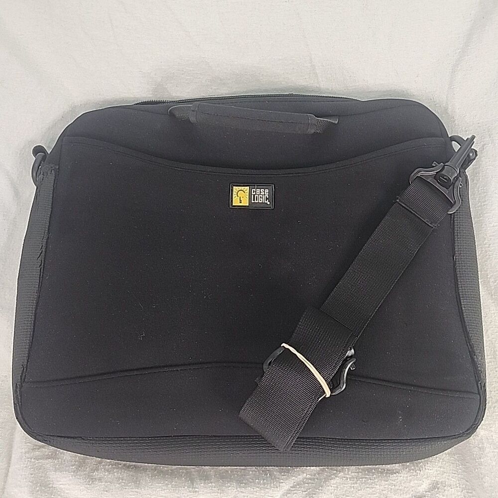 Laptop case Case Logic Black 12"x 14"x2" with Strap And Pockets Black 14" Laptop